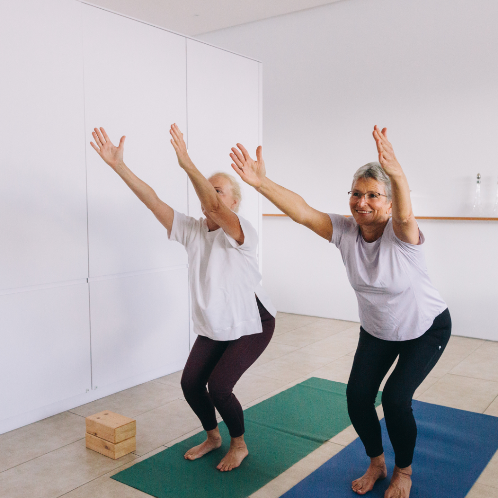 chair pose over 50